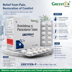 Greyfen-P Aceclofenac & Paracetamol Tablets