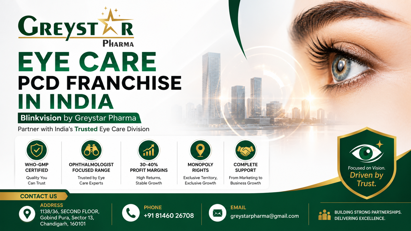 Eye care franchise opportunity in India